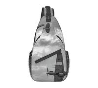 Zaino a tracolla da uomo per aeroplano della seconda guerra mondiale, borsa a tracolla da viaggio per escursionismo da viaggio.