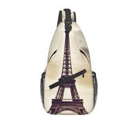 Zaino A Tracolla Eiffel Tower Love Paris Daypack Casual Per Uomo Multiuso Casual Marsupio, Per Uomo, Routine Di Fitness, Lavoro, Viaggio