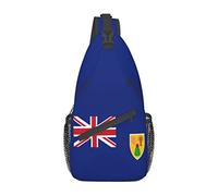Zaino A Tracolla Flag Of The Turks And Caicos Islands Daypack Casual Per Uomo Casual Multiuso Borsa A Tracolla, Per Uomo, Correre, Escursionismo
