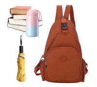 Zaino a tracolla impermeabile, grande borsa a tracolla convertibile, 21 x 11 x 36 cm, versatile e leggero, tasche multiple per palestra, attività all'aperto, ciclismo, gite di un giorno, festival