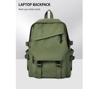 Zaino a tracolla in tinta unita per ragazzi e ragazze zaino da scuola in Nylon zaino da viaggio per Laptop da College sportivo per adolescenti Grey Blue