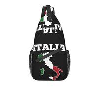 Zaino a tracolla Mappa Italia Bandiera Viaggi Escursionismo Zainetto Modello Corda Borsa a tracolla a tracolla