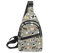 Zaino a tracolla per cani bassotto, borsa da viaggio per escursionismo, Multicolore 10., 11.8x7x1.5in/30x18x4cm