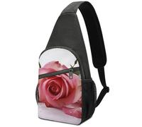 Zaino a tracolla per donne e uomini, borsa a tracolla da viaggio con gufi e uccelli, borsa a tracolla per escursionismo, Rosa, Taglia unica