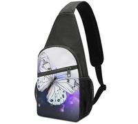 Zaino a tracolla per donne e uomini, borsa a tracolla da viaggio con gufi e uccelli, borsa a tracolla per escursionismo, Farfalla bianca., Taglia unica