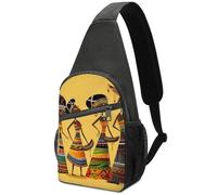 Zaino a tracolla per donne e uomini, borsa a tracolla da viaggio con movimenti di gatto sono diversi borsa a tracolla per escursionismo, Cultura Creativa Africana, Taglia unica