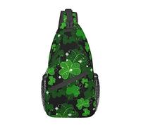 Zaino a tracolla per il giorno di San Patrizio, zaino da viaggio per escursionismo Borsa a tracolla a tracolla Lucky Shamrocks