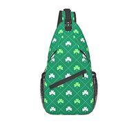 Zaino a tracolla per il giorno di San Patrizio, zaino da viaggio per escursionismo Borsa a tracolla a tracolla Lucky Shamrocks