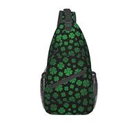 Zaino a tracolla per il giorno di San Patrizio, zaino da viaggio per escursionismo Borsa a tracolla a tracolla Lucky Shamrocks