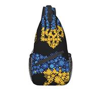Zaino a tracolla, per motivo simbolo Ucraina, borsa a tracolla multiuso da viaggio, da escursionismo, zaino antifurto