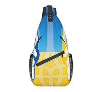 Zaino a tracolla, per stemma ucraino, borsa a tracolla multiuso da viaggio, escursionismo, zaino antifurto
