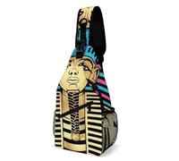Zaino A Tracolla Piccolo Impermeabile Sacchetto Del Messaggero Per Viaggi, Lavoro, Running Ancient Egyptian Pharaoh Sportivo Zaino Monospalla