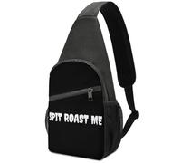 Zaino A Tracolla Piccolo Poliestere Sling Bag Per Running, Escursionismo, Viaggi Spit Roast Me All'Aperto Zaino Monospalla