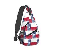 Zaino A Tracolla Retro Texas Flag Zaino Monospalla Multiuso Traspirante Borsa A Tracolla, Per Donna, Sport All'Aperto, Scuola