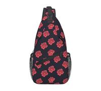 Zaino A Tracolla Romantic Flower Love Sacca Per Casse Di Fionda Casual Multiuso Borsa Per Il Torace, Per Ciclismo, Scuola, Camminare