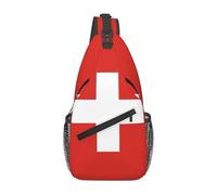 Zaino A Tracolla Switzerland Swiss Flag Sacca Per Casse Di Fionda Traspirante Cintura Regolabile Borsa A Tracolla, Per Camminare, Donna, Routine Di Fitness