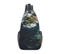 Zaino A Tracolla The In The Cube Prints Pacchetto Frontale A Spalla Cintura Regolabile Traspirante Borsa Per Il Torace, Per Escursionismo, Camminare, Ciclismo, Lavoro