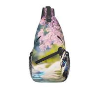 Zaino A Tracolla The Leopard Next To The Lilac Flower Monospalla Uomo Cintura Regolabile Multiuso Borsa A Tracolla, Per Ciclismo, Donna, Lavoro, Escursionismo