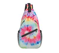 Zaino A Tracolla Tie Dye Pattern Zaino Monospalla Multiuso Cintura Regolabile Borse Per Imbracatura, Per Viaggio, Routine Di Fitness, Donna
