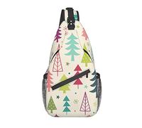Zaino A Tracolla Various Hand-Painted Trees Zaino Alla Moda Casual Multiuso Borsa Per Il Torace, Per Ciclismo, Scuola, Viaggio