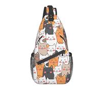 Zaino A Tracolla Various Smiling Cute Animals Monospalla Uomo Multiuso Traspirante Borse A Spalla Da Uomo, Per Ciclismo, Camminare, Routine Di Fitness