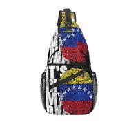 Zaino A Tracolla Venezuelan Venezuela Flag It'S In My Pacchetto Frontale A Spalla Multiuso Cintura Regolabile Borse Per Imbracatura, Per Viaggio, Sport All'Aperto, Routine Di Fitness