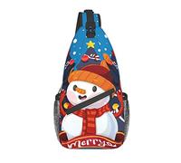 Zaino A Tracolla What A Cute Little Christmas Snowman Monospalla Uomo Casual Cintura Regolabile Borsa A Tracolla, Per Escursionismo, Donna, Camminare