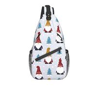 Zaino A Tracolla Winter Hats And Trees Piccola Sling Bag Traspirante Cintura Regolabile Marsupio, Per Camminare, Viaggio, Donna