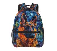 Zaino Abstract Shepherd Dog Zainetto Per Computer | Backpack Trekking Daypack Resistente Per Notebook Office Outdoor