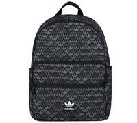 Zaino adidas nero con logo del Trifoglio REF IU0009 Zaino unisex nero con logo del Trifoglio di Adidas Originals. Realizzato in morbido poliestere. Presenta l'iconico logo del Trifoglio all-over e una