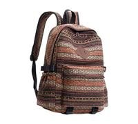 Zaino alla moda e funzionale stile etnico borsa da scuola borse per libri per adulti ideale per spostamenti quotidiani e avventura borsa a tracolla da donna, cachi