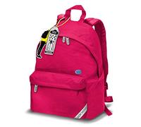 ZAINO AMERICANO SMEMORANDA S.O.B. MAGENTA CON INCORPARATO GIACCA IMPERMEABILE