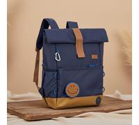 Lässig Zaino per bambini con fascia toracica Zaino idrorepellente per il tempo libero, 12 litri/Medium Rolltop Backpack navy
