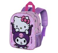 ZAINO ASILO 3D KUROMI E HELLO KITTY BORSA 31 CM PER SCUOLA MATERNA TEMPO LIBERO