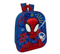 ZAINO ASILO 3D SPIDEY MARVEL IMMAGINE A RILIEVO BORSA SCUOLA TEMPO LIBERO - 8578