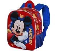 Zaino Asilo 3D Topolino Disney 31 cm con Tasca Laterale