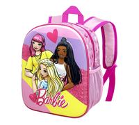 Zaino asilo Bambina Barbie 3D con tasche laterali 31cm