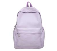 Zaino Asilo Bimba - Uno Zaino Casual A Scacchi di Grande capacità in Stile Coreano Stile Instagram per Studenti delle Scuole Medie E Superiori (Purple One Size)