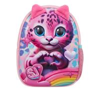 Zaino Asilo Bimbo e Bimba SEVEN SJ Gang, Zainetto Scuola Materna e Tempo Libero con Grafiche 3D a Rilievo (Gattina Rosa)