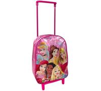 Zaino asilo con trolley Principesse Disney borsa scuola con manico allungabile per bambini