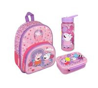 Zaino asilo Peppa Pig Bambina - Personalizzato con nome - Set zaino per bambini