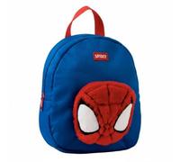Zaino asilo Spidey per bambini e bambine, con toppa in peluche 3D, spallacci regolabili e chiusura a cerniera, licenza ufficiale, ideale per la scuola e come regalo
