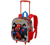 Zaino Asilo Trolley 3D 2 Ruote, Zaino Zainetto Scuola Materna Bambino Bimbo con Rotelle