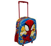 ZAINO ASILO TROLLEY 3D SPIDEY MARVEL ZAINETTO 34 CM CON CARRELLO PER SCUOLA MATE