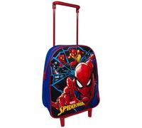 ZAINO ASILO TROLLEY SPIDERMAN MARVEL BORSA SCUOLA MATERNA TEMPO LIBERO - 4237