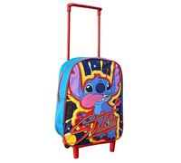 Zaino asilo trolley Stitch, Disney, borsa per la scuola con manico allungabile, tempo libero, zainetto per bambini