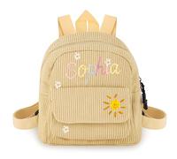 Zaino Bambini Personalizzato Per Ragazze Ragazzi, Nome Personalizzato Mini Cotone Zaini, Borsa Scolastica, Ritorno A Scuola Regali Per, Asilo Materno, Scuola Primaria,1-4 Anni