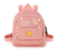 Zaino Bambini Personalizzato Per Ragazze Ragazzi, Nome Personalizzato Mini Cotone Zaini, Borsa Scolastica, Ritorno A Scuola Regali Per, Asilo Materno, Scuola Primaria,1-4 Anni