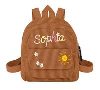 Zaino Bambini Personalizzato Per Ragazze Ragazzi, Nome Personalizzato Mini Cotone Zaini, Borsa Scolastica, Ritorno A Scuola Regali Per, Asilo Materno, Scuola Primaria,1-4 Anni
