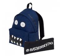 ZAINO BASTARDIDENTRO rounded blu' PACK VIS+astuccio portapenne SEVEN